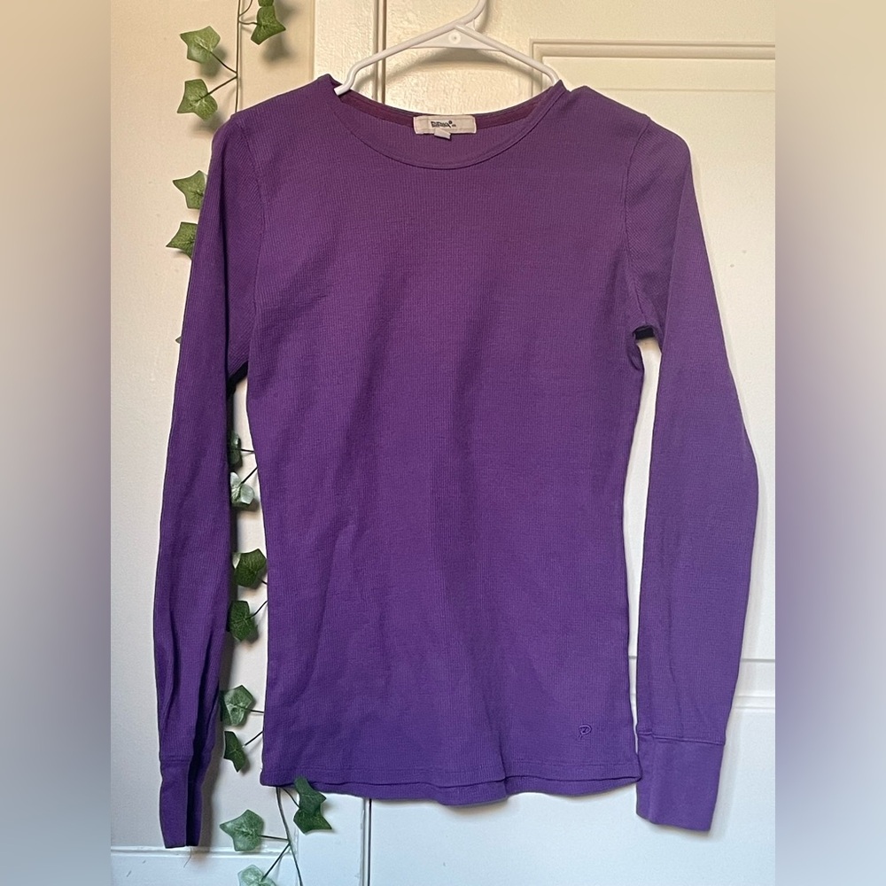 Papaya Purple Fitted Long Sleeve Sweatshirt